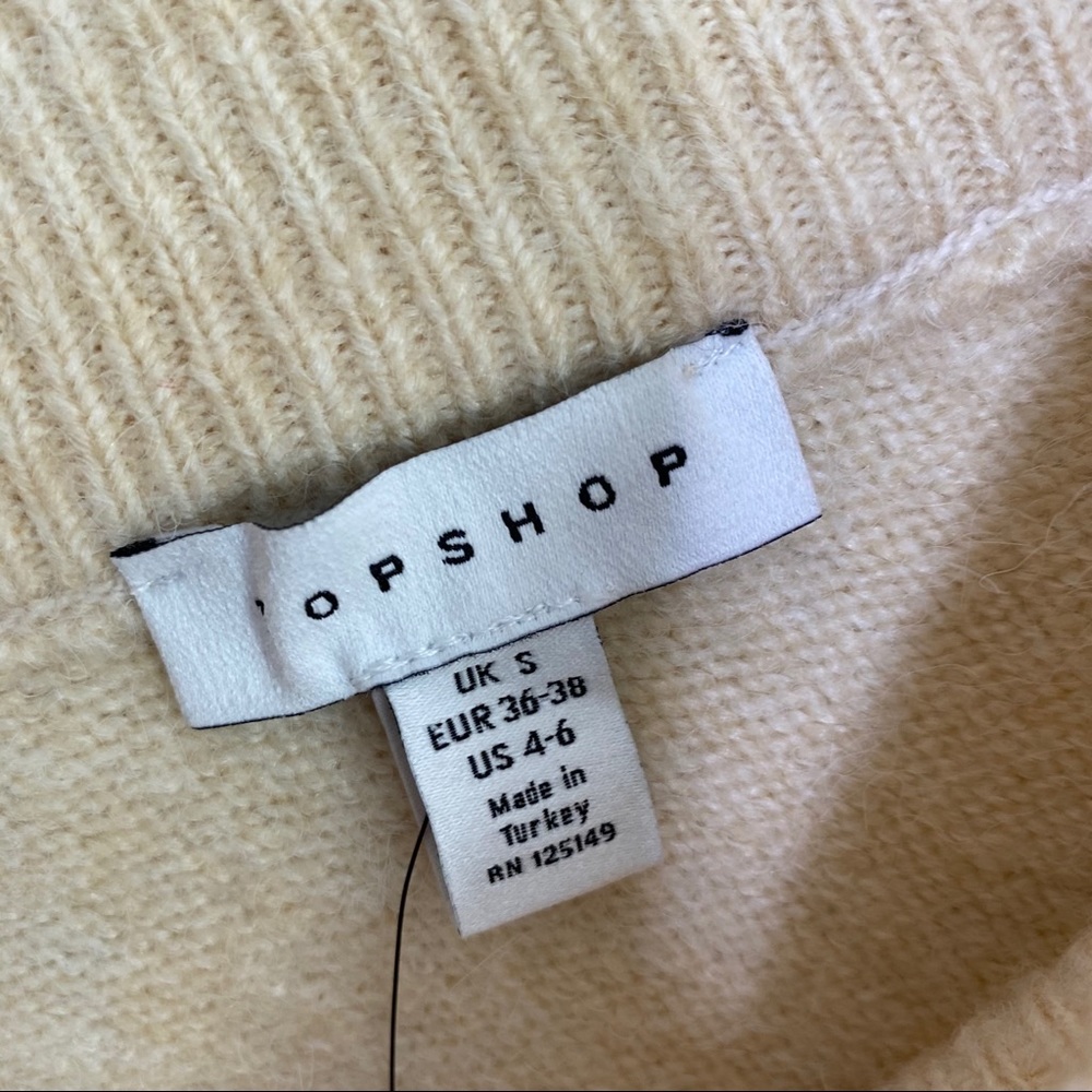 Topshop Double V-Neck Sweater - Picture 7 of 9
